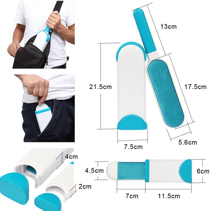 

3pcs Pet Hair Remover Brush Portable Dog Cat Hair Paste Device Cleaning Brush Lint Clothes Remover Fur Cleaning Brushes