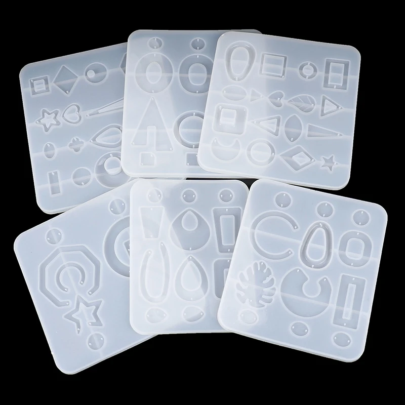 Серьги формочка для силиконовой подвески DIY УФ-отверждаемая эпоксидная смола