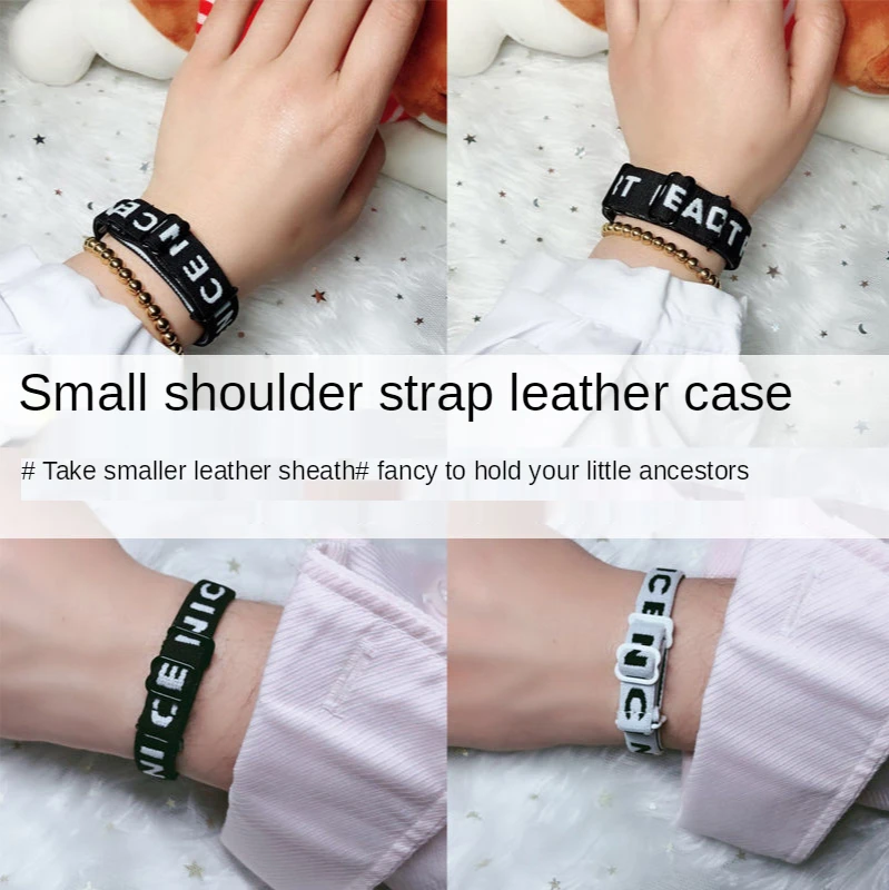 

Small Leather Case Couple Shoulder Strap Bracelet Men and Women Couple Hand Ring Meaningful Boyfriend Birthday Gift Bracelets