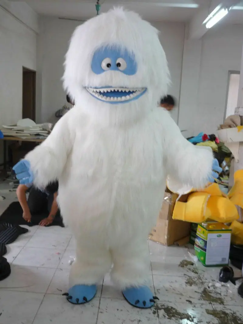 Yeti Abominable Снеговик пушистый маскарадный костюм, меховые костюмы для косплея, платье на Хэллоуин, уличная одежда на день рождения, Рождество