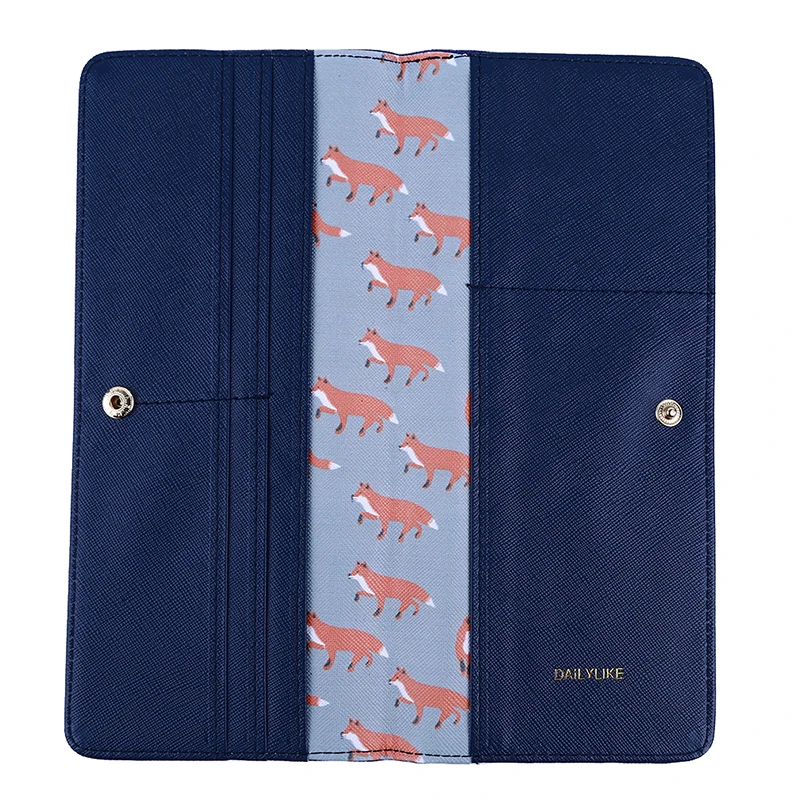 

Cartoon Fox Passport Holders Covers Creative Travel Accessories PU Leather ID Bank Card Bag Women Passport Business Case