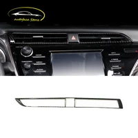 abs carbon for toyota camry 2018 2019 car front conditioner air outlet vent decoration cover trim car sticker car accessiose