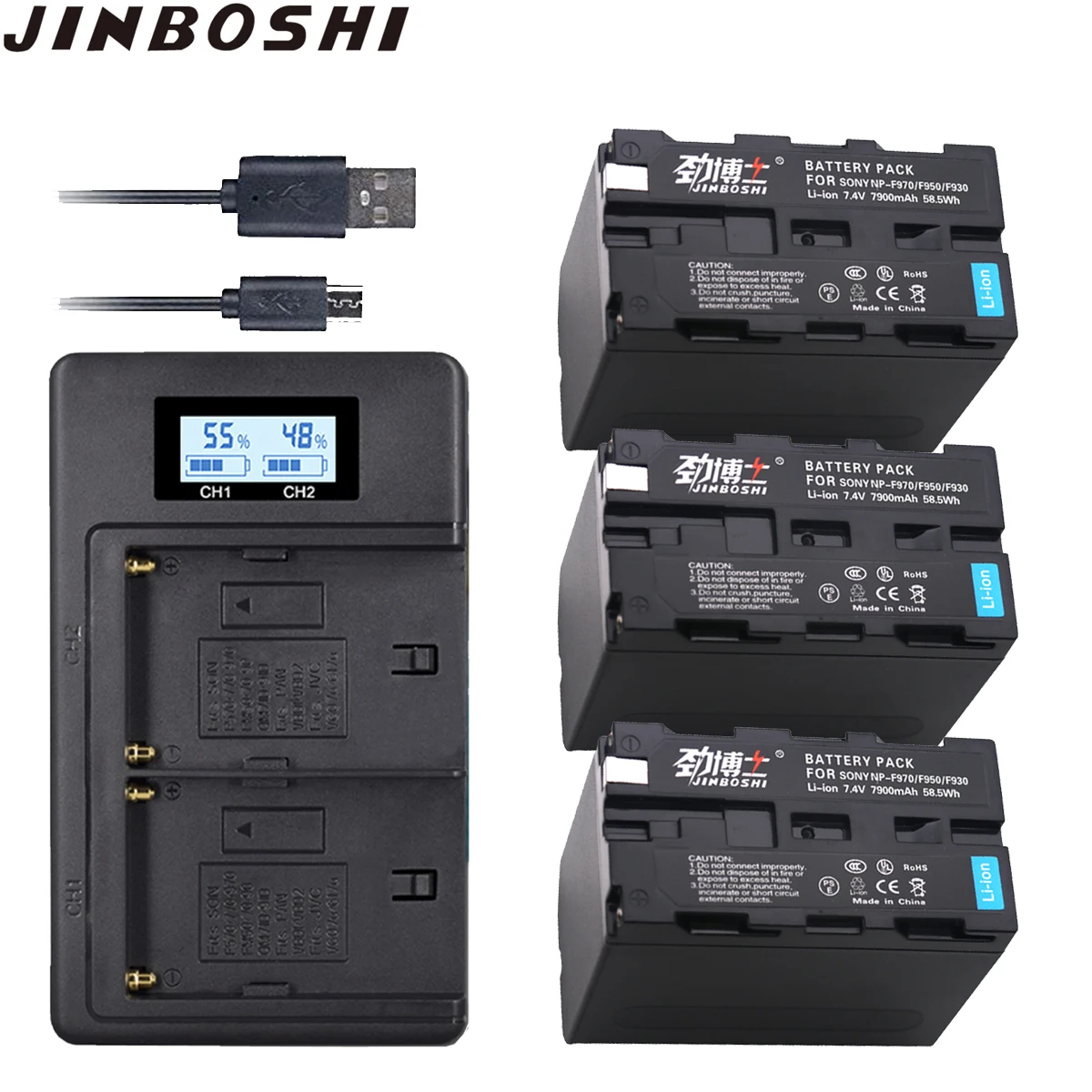 3X NP F960 NP F970 NP-F960 NP-F970 F950 Батарея+ USB Зарядное устройство для sony PLM-100 CCD-TRV35 MVC-FD91 MC1500C L10 TR555 VX2200E D77
