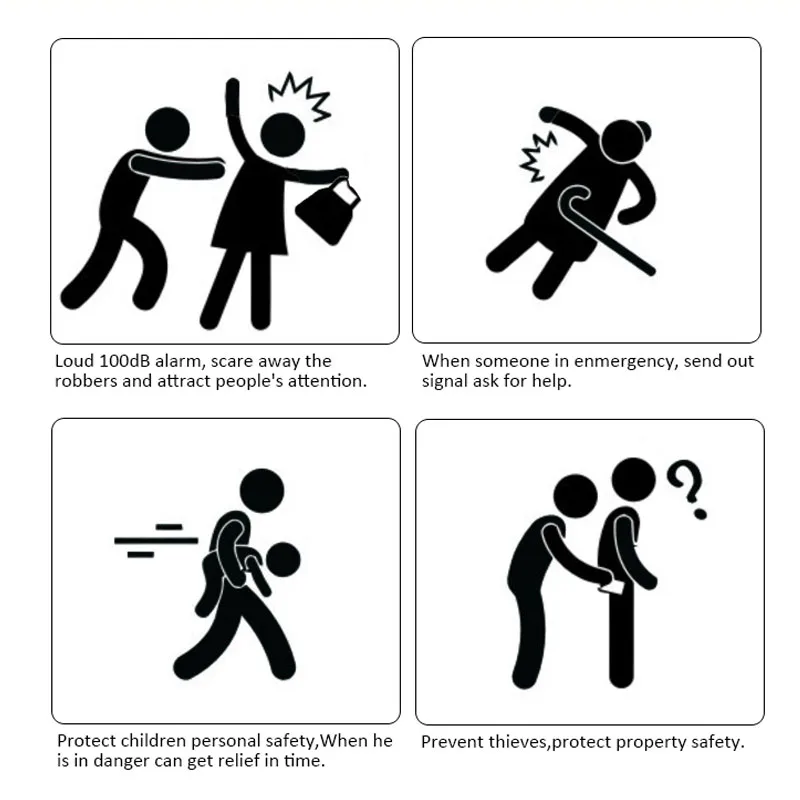 

Doberman Security Self Defense Alarm Personal Security Safety Device Security Alarm Keychain Emergency Alarm