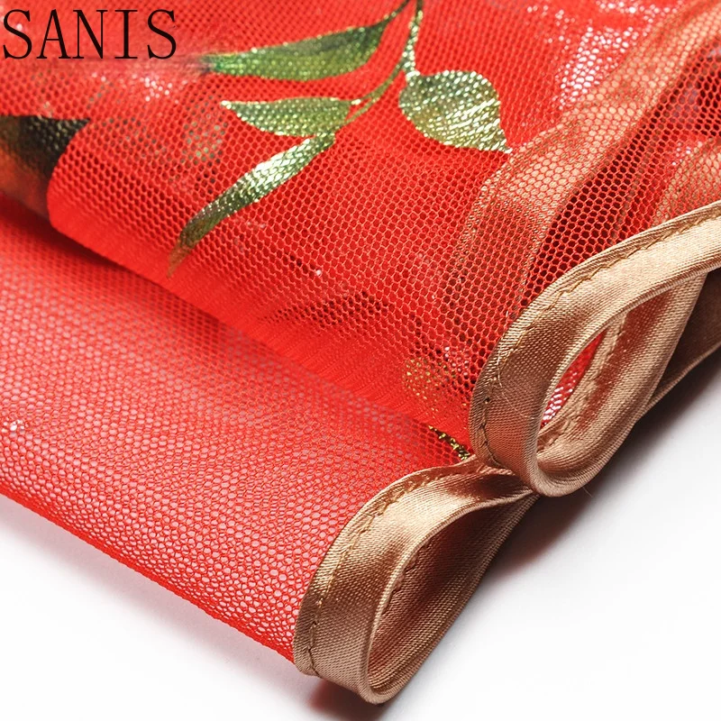 

Sanis Fashion Designer dress Spring Autumn Women's Dress Stand collar Long sleeve Floral-Print Elegant Dresses