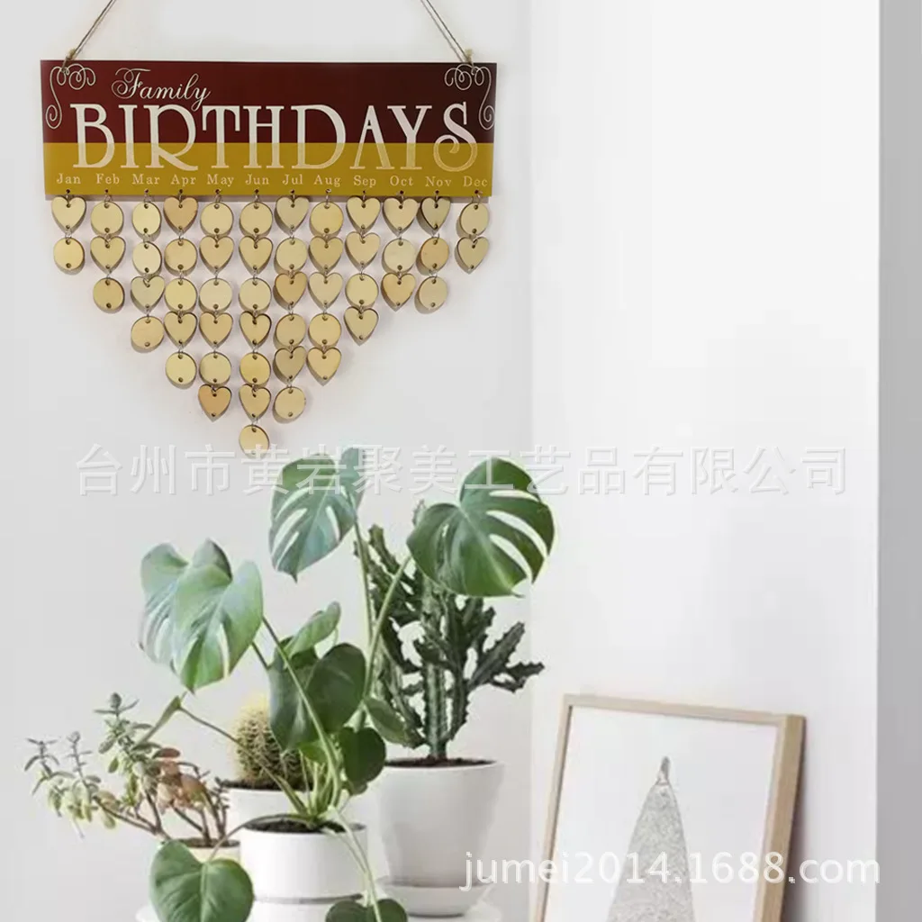 Адвент календари дерево день рождения доска напоминаний Березовая знак семья и