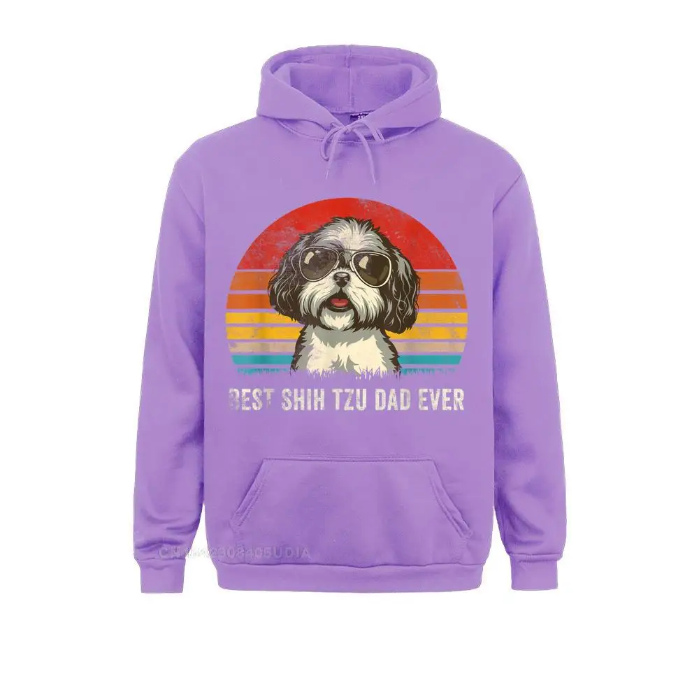 Дешевые мужские толстовки с длинным рукавом капюшоном для мужчин Лучший Shih Tzu Dad