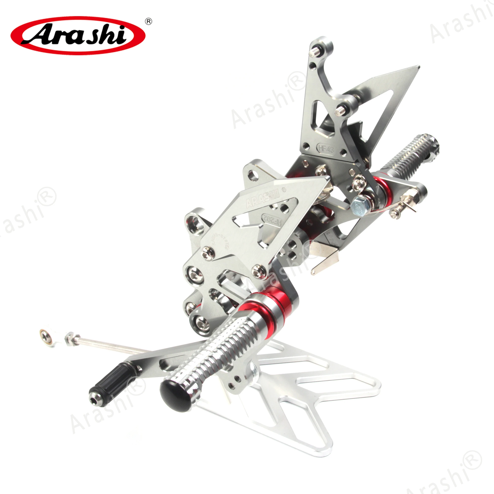Регулируемые подножки Arashi для SUZUKI GSXR 1300 Hayabusa 2008 2017 CNC Rider комплект задних подножек