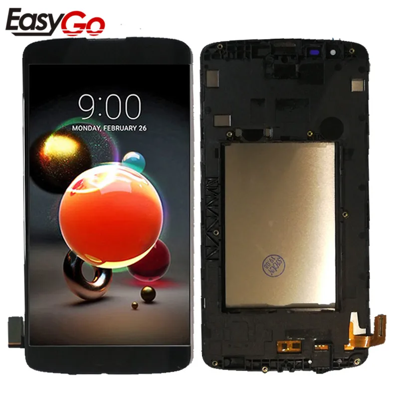Полный ЖК дисплей для LG K8 LTE K350N K350E K350DS кодирующий преобразователь сенсорного