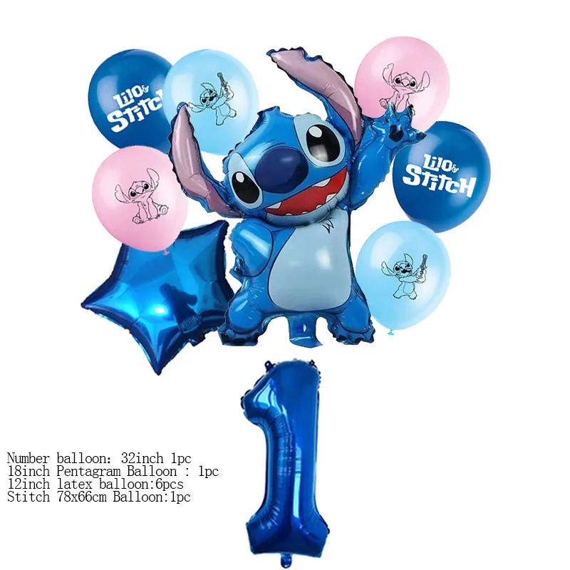 

Disney Lilo & Stitch Latex Balloon Party Decoration Little Monster Kid's Gift Baby Shower Girl Faovr Party Supplies Disposable