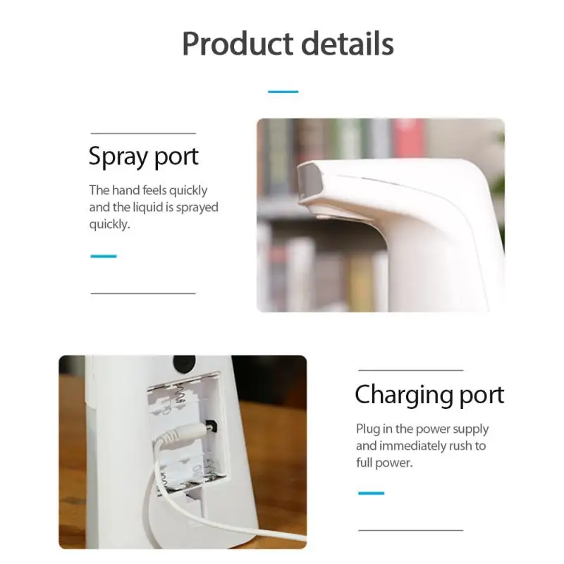 

Automatic Soap Dispenser USB Charging/Battery Smart Foam Machine Infrared Sensor Foam Soap Dispenser Hand Sanitizer Dropshipping