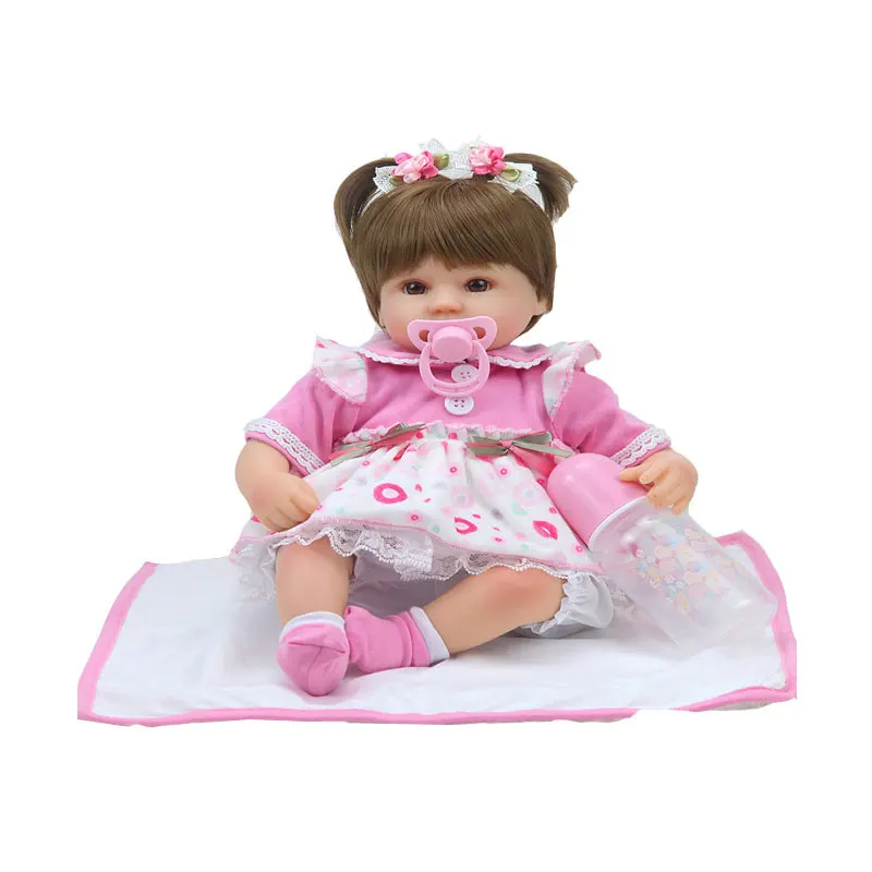 Кукла Bebe возрождение 40 см силиконовое 16 дюймов Детская кукла игрушка для девочки