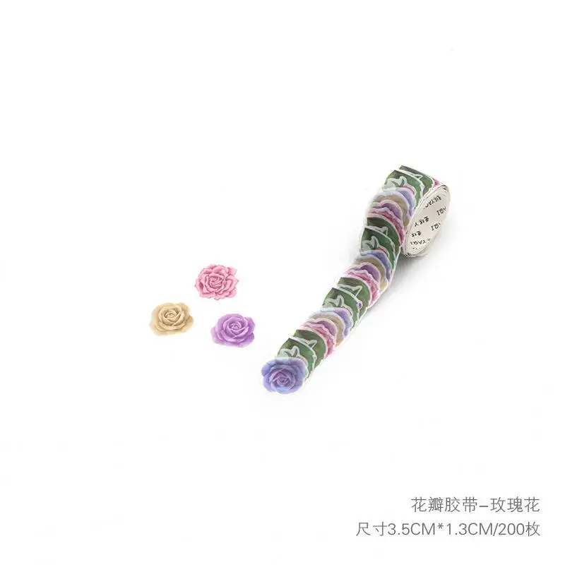 Клейкая лента для маскировки лепестков в рулоне 200 шт. подарочная В Форме Розы
