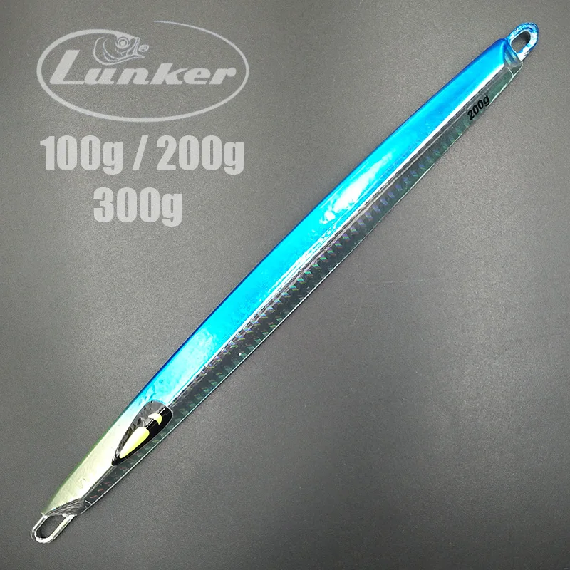 Ланкер соленой воды медленный металлический джиг светящийся 100 г 200 300 джиггинг