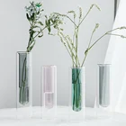 Декоративная ваза в скандинавском стиле, прозрачная стеклянная ваза, декоративная ваза для террариума, стеклянная гидропонная ваза, Современная ваза для спальни, украшение для дома