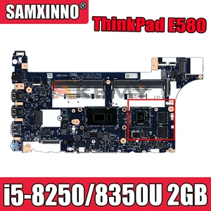for lenovo thinkpad e480 e580 01lw922 original mainboard nm b421 laptop motherboard 100 fully tested with i5 82508350u 2gb free global shipping
