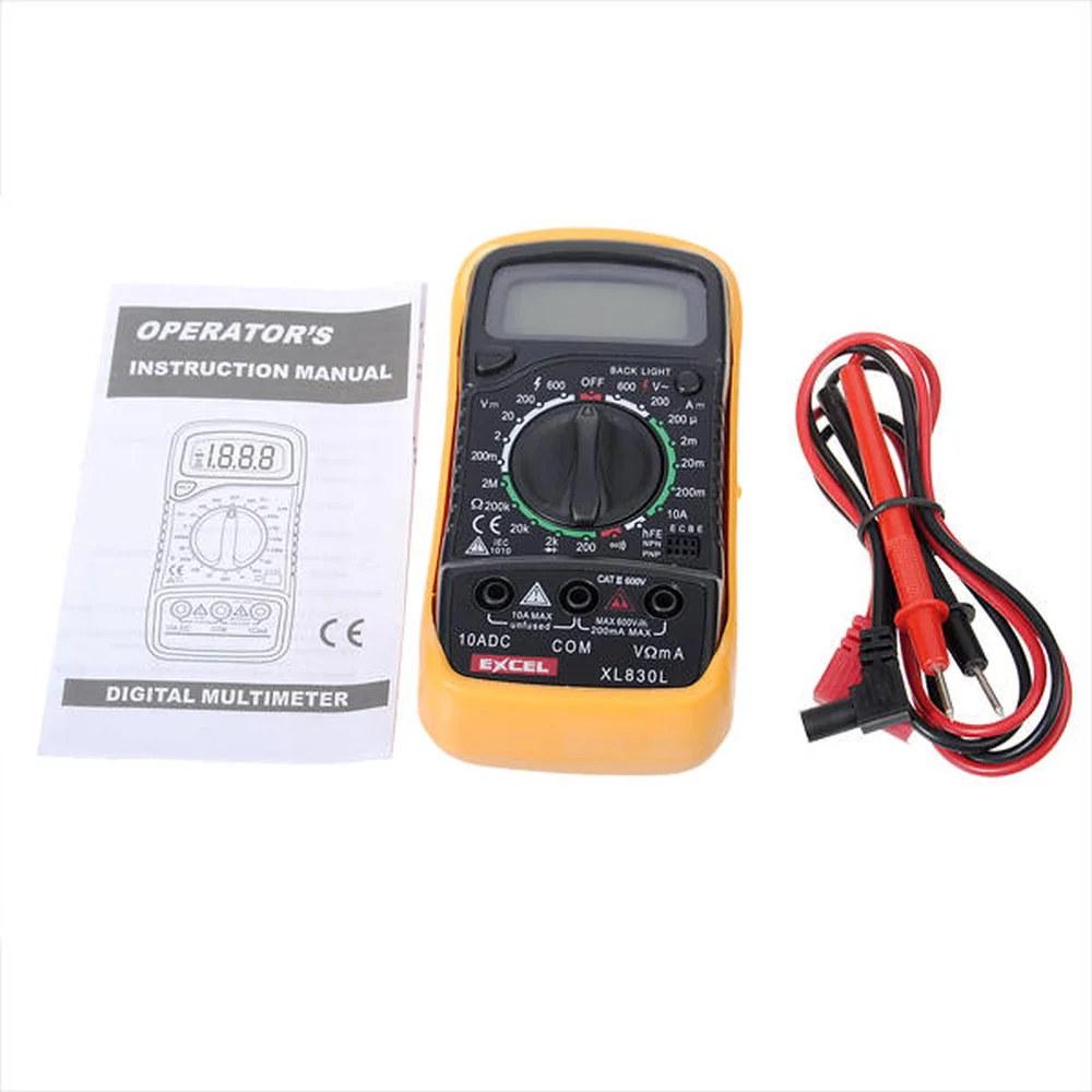 XL830L цифровой мультиметр Вольтметр Амперметр мульти метр AC/DC Напряжение Amp