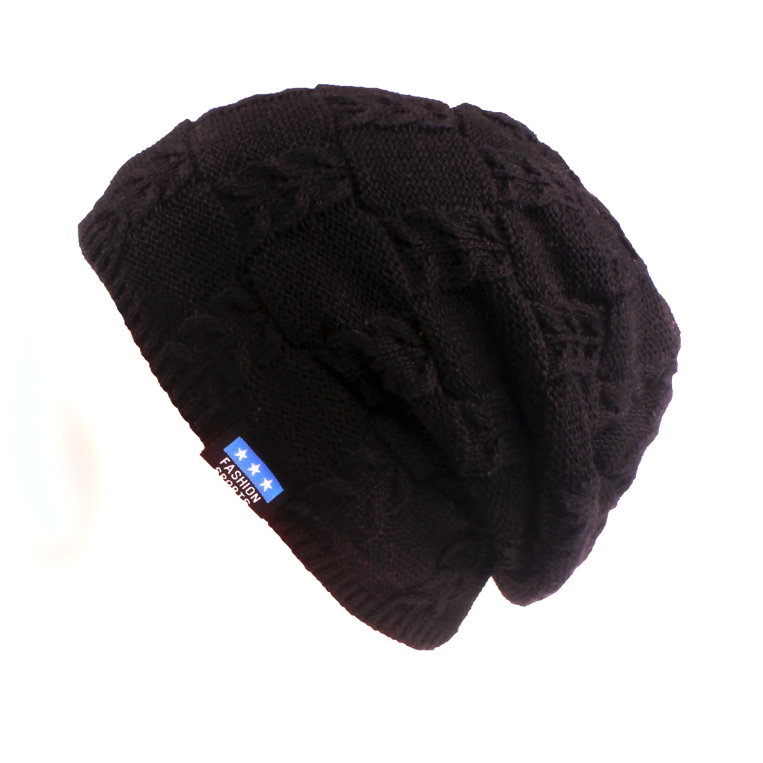 hat black Xthree мужские шапочки зимний трикотажный свитер шапка шарф с подкладкой шерсть мужские шапочки зимние шапки для мужчин шапочки шапки - Цвет: hat black