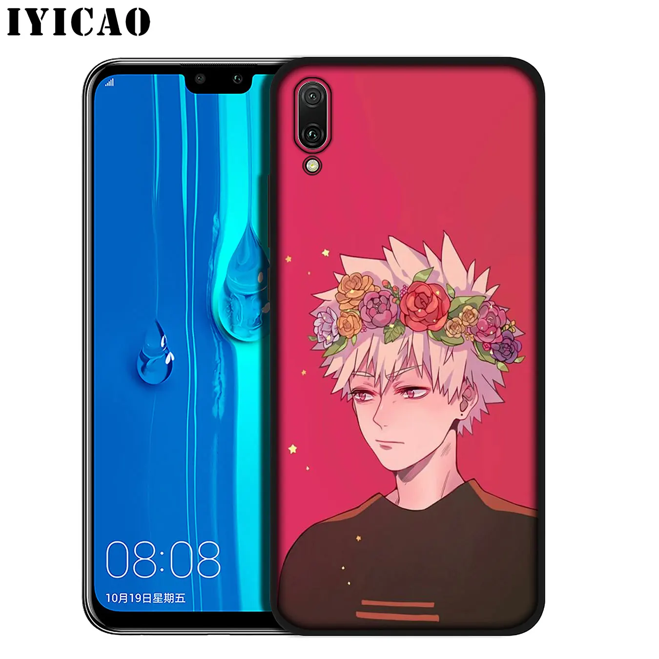 Мягкий силиконовый чехол для телефона IYICAO My Hero academic Anime Academy Huawei Mate 30 20 10 Pro Black Nova 5i 4
