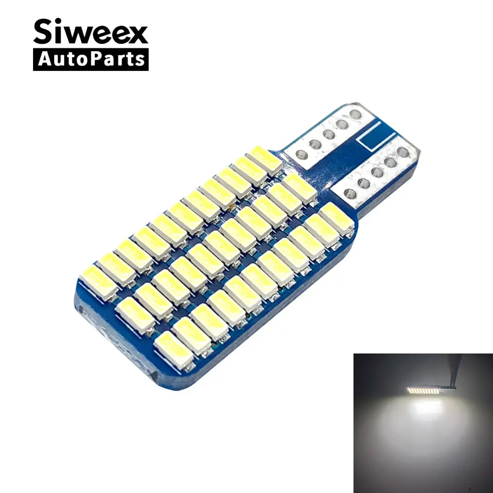 

1 шт., Автомобильные светодиодные лампы T10 192 194 168 W5W 33 SMD 3014