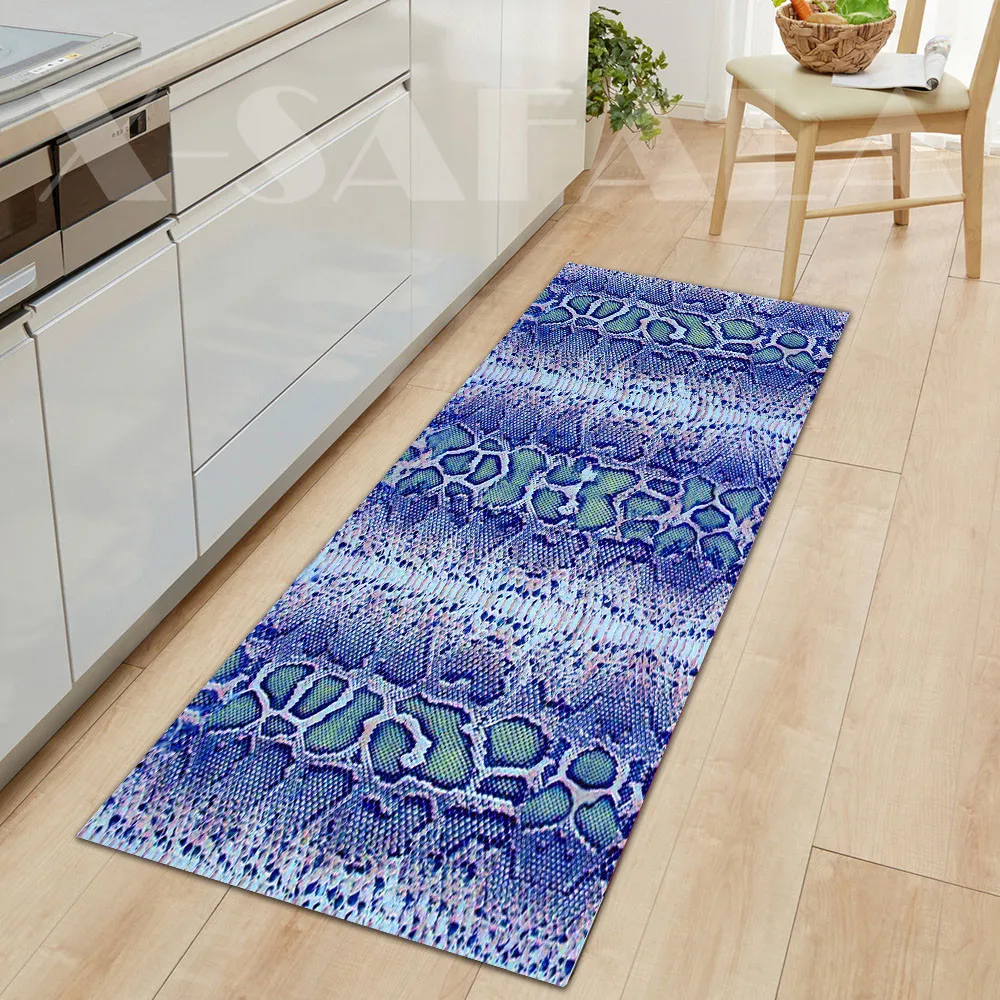 

Leopard Print Kitchen Mat Long Strip Bedroom Entrance Doormat Home Floor Decoration Living Room Carpet Bathroom Non-Slip Rug-4