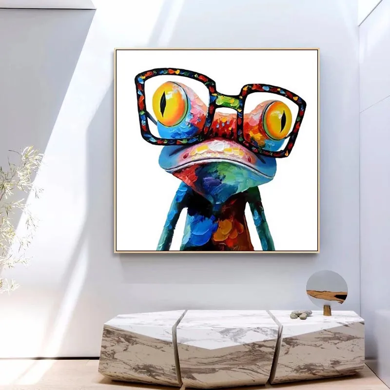 

Abstract Frog Graffiti Art Canvas Paintings Animals Oil Paintings Print on Canvas Art Pictures Posters Kid Room Decor Cuadros