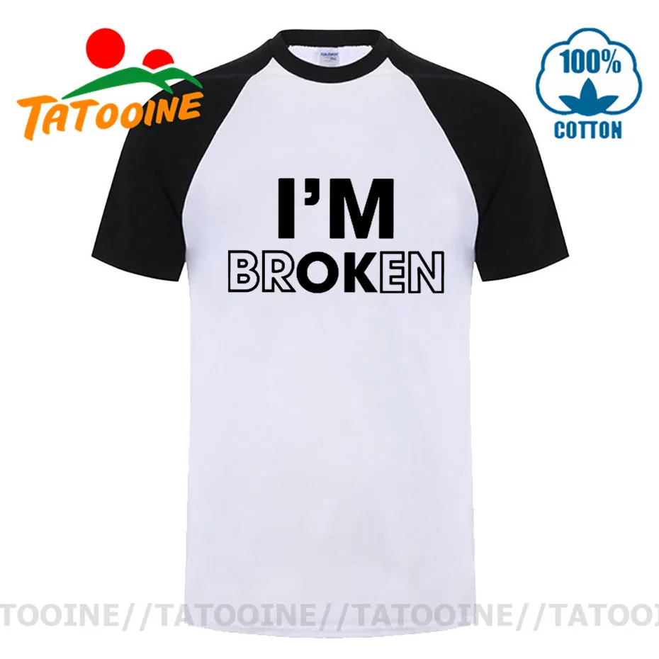 Футболка с надписью Tatooine I Am OK Футболки оригинального дизайна круглым вырезом для