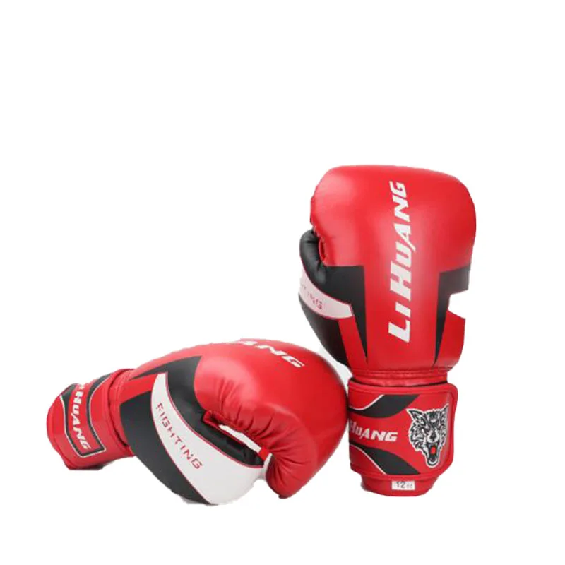 6-12oz Professional Boxing Gloves men pu MuayThai Gloves MMA Training Equipments training gloves for boxing guantes de boxeo