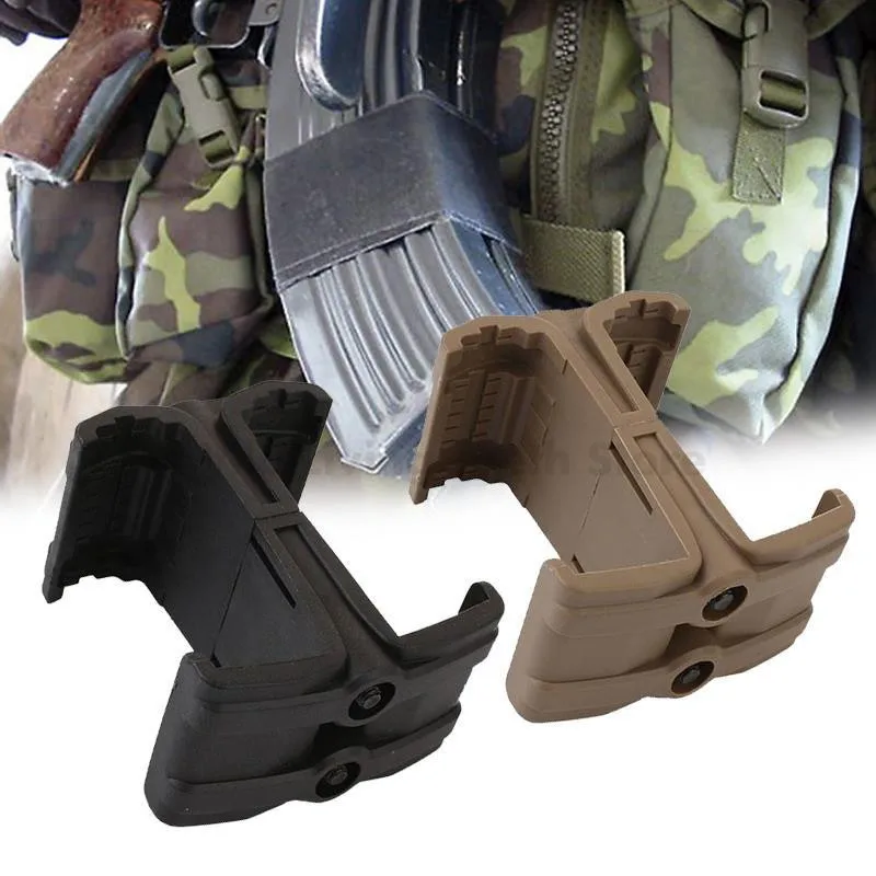 

Nylon Clip AR15 Rifle Gun Dual Magazine Coupler Link Magazine Speed Loader Airsoft Parallel Connector M4 MAG595 Accessory