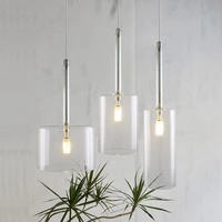 modern glass pendant lights nordic creative minimalist restaurant bar bar living room bedroom single head pendant lamp