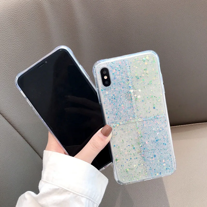 Чехол GYKZ с блестящими блестками для iPhone XR XS MAX X 7 8 6 6s Plus Модный мягкий силиконовый