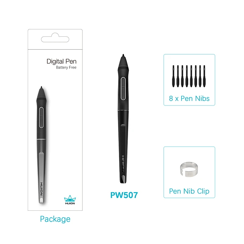 Huion PW507 Battery-free Pen for GT-116/GT-133/GT-156 | Компьютеры и офис