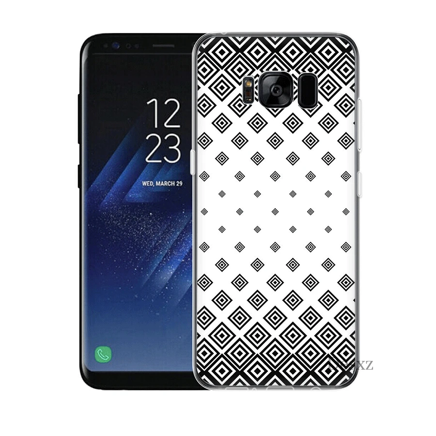 Телефон чехол для Samsung S3 S4 S5 S6 S7 S8 S9 S10E S10Plus Note 8 9 M10 M20 M30 M40 полосатые