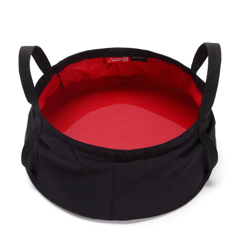 

8.5L Portable Fishing Gear Folding Car Fishing Bucket Ultra-light Camping Travel Washbasin Outdoor Equipment Round Wash Bucket
