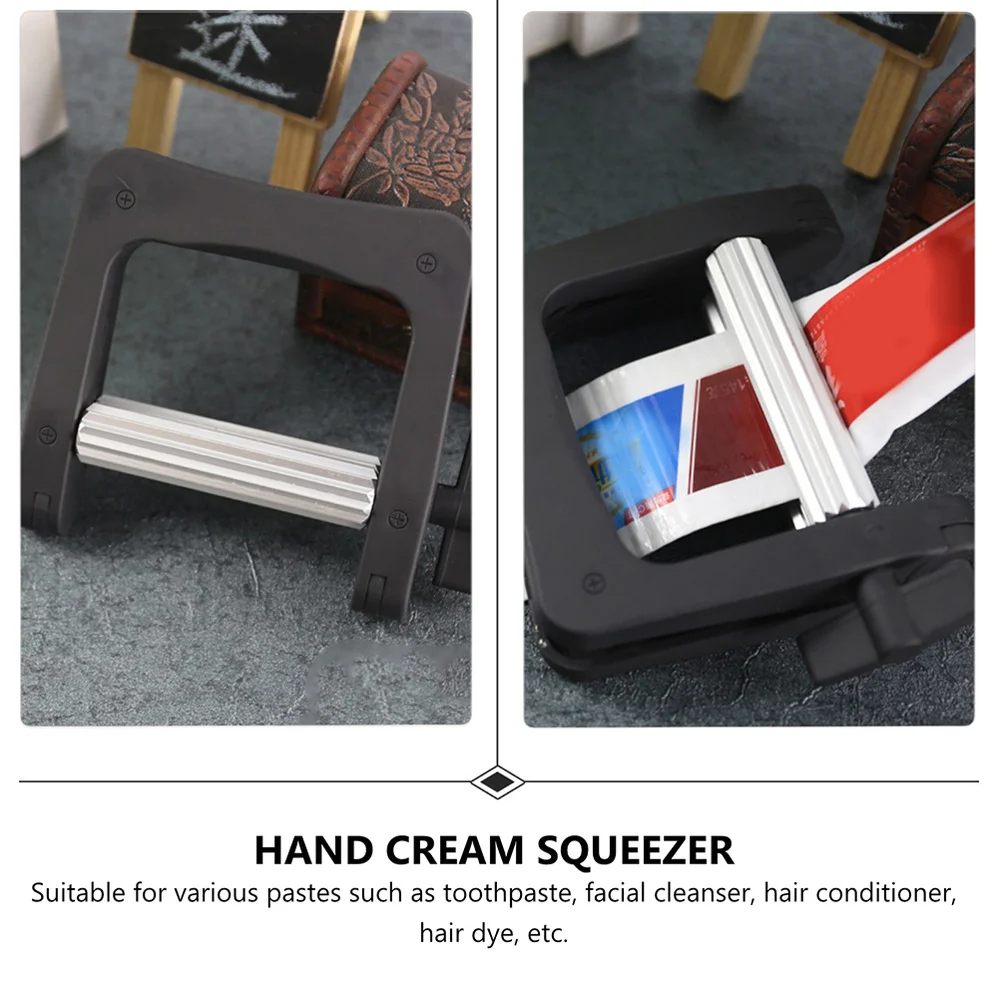 

1pc Toothpaste Tube Squeezer Dispenser Tube Squeezer Hand Cream Squeezer (Black)