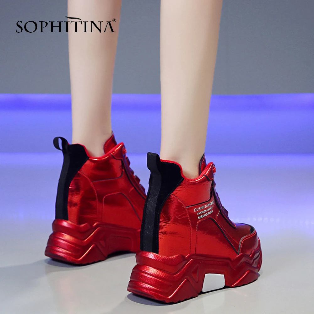 SOPHITINA/женские крутые кроссовки на плоской подошве Удобная обувь ручной работы