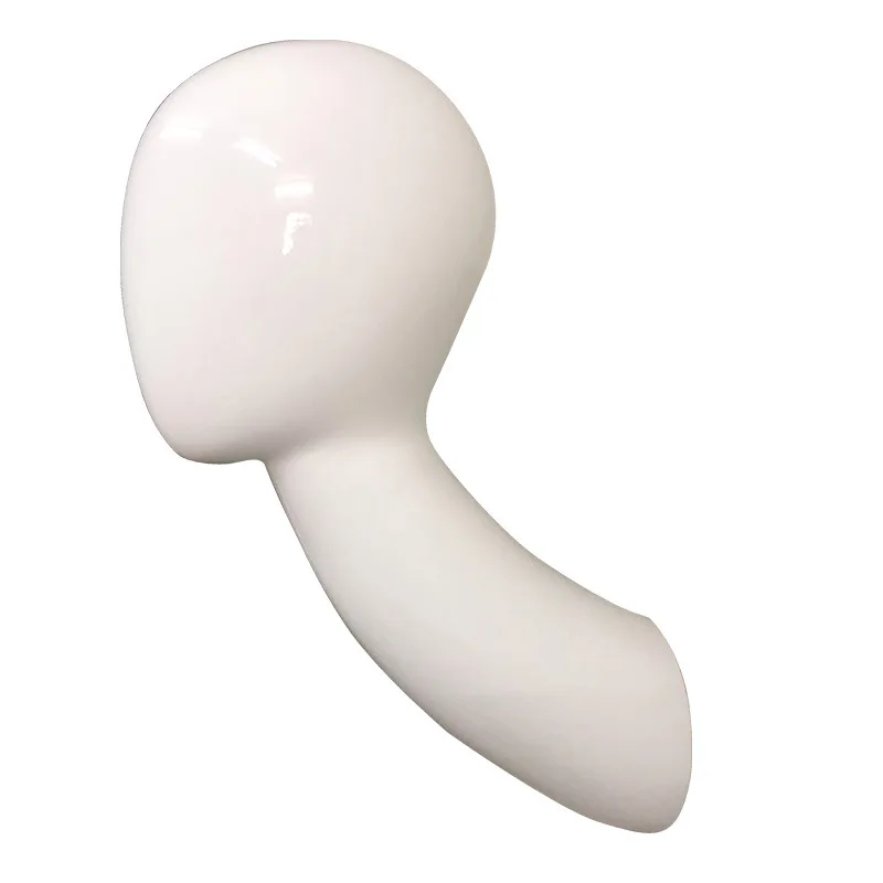 Белый стекловолокно настенный женский манекен головы для парика и шляпы дисплей