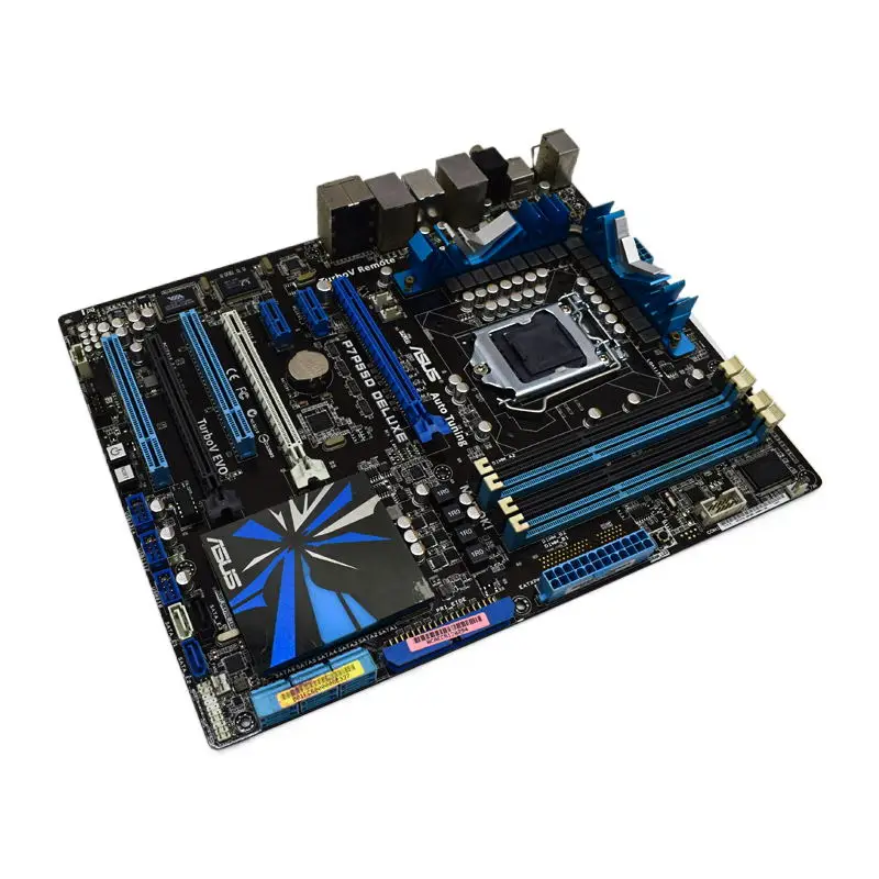 ASUS P7P55D Deluxe 1156 материнская плата DDR3 16 ГБ USB2.0 Intel P55 SATA II ATX для Core i5 650 i7 880 процессоры -