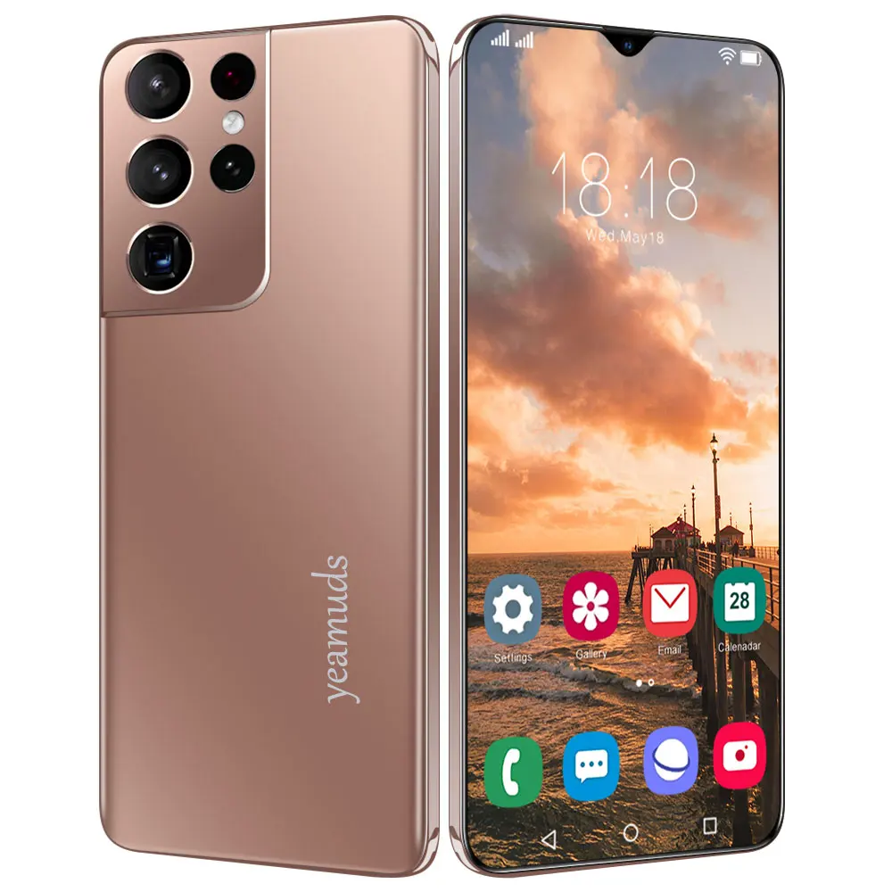 

6,7 дюйма HD смартфон S21Ultra 5G 12 Гб ОЗУ + 512 Гб ПЗУ Android 11 распознавание лица 10 ядер 4G/Глобальная версия сеть