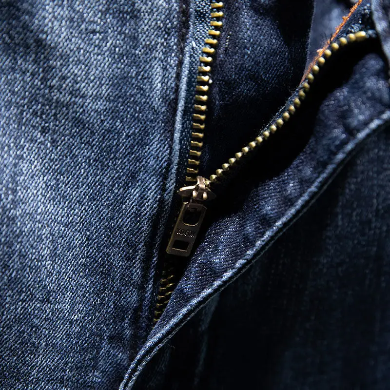 

Splicing stretch large size 28-44 loose elastic jeans men autumn Korean trend pants men Harlan denim trousers men