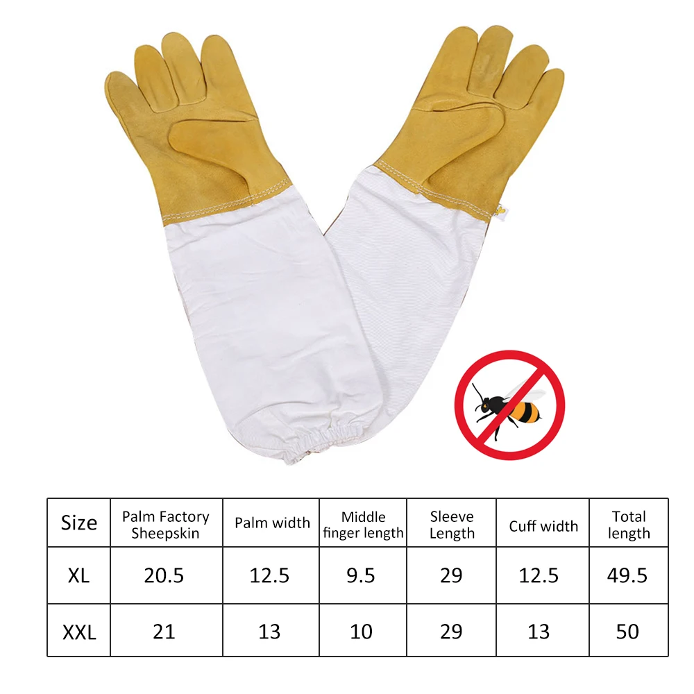 Профессиональные перчатки для пчеловодства g защитные с длинными рукавами