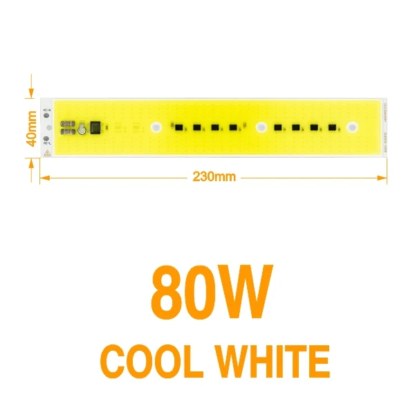80W Cold White Осветитель светодиодный в форме бус 30 Вт 50 Вт 80 Вт полный спектр Теплый Холодный белый 220 В фитолампа прожектор DIY для выращивания внутри помещений рост посевов - Цвет: 80W Cold White
