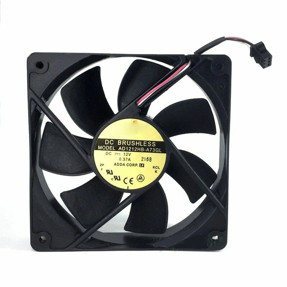 

Для ADDA AD1212HB-A73GL 12V 0.37A 120*120*25 мм охлаждающий вентилятор шасси 3pin