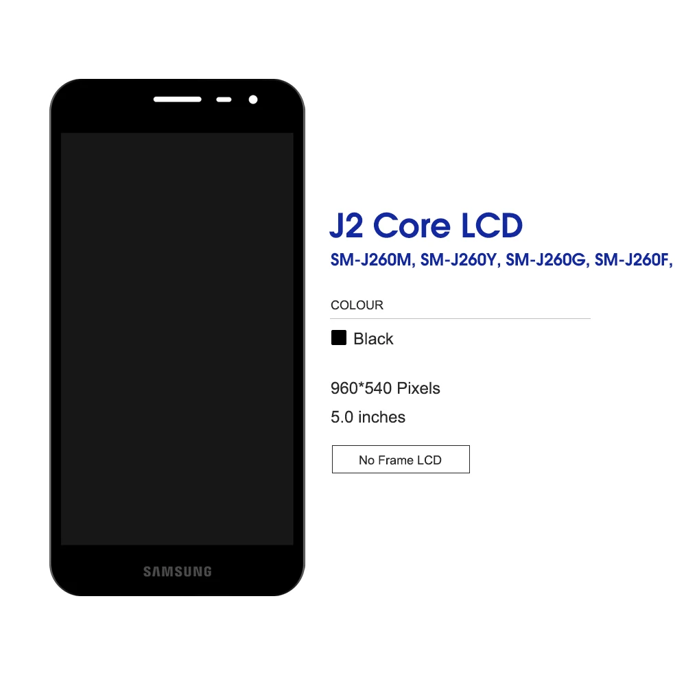ЖК дисплей 5 0 дюймов для Samsung Galaxy J2 Core J260 сменный сенсорный экран с дигитайзером