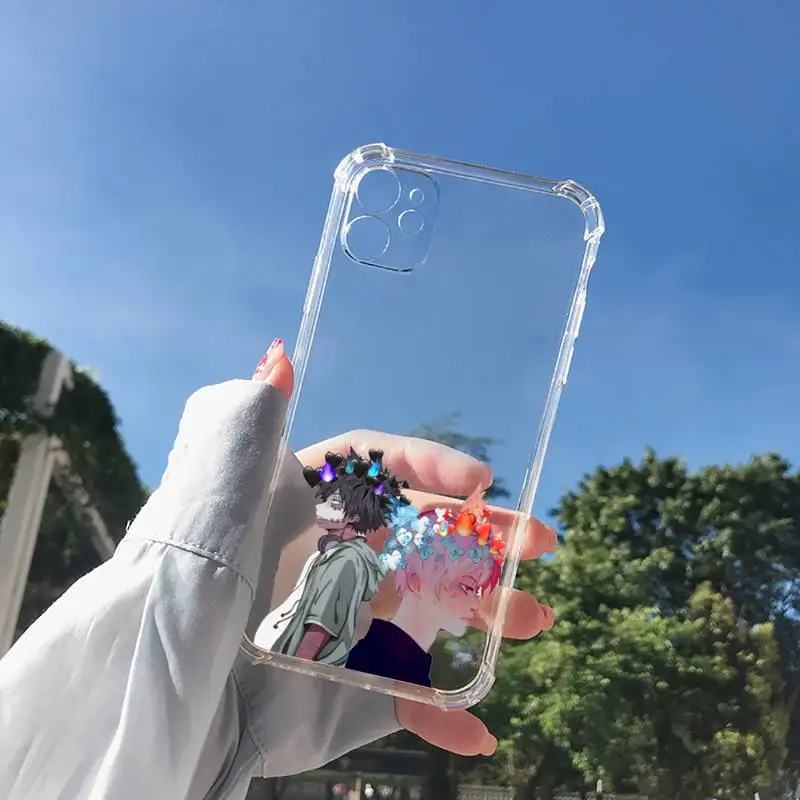 

my hero academia Phone Case Transparent for Clear iPhone 11 12 8 7 6 6S XS MAX Plus X 5S SE 2020 XR mini pro