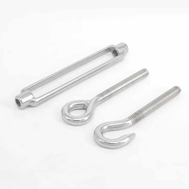 1 шт. регулируемые Крючки для снаряжения цепи из нержавеющей стали 304 и Глазчатая
