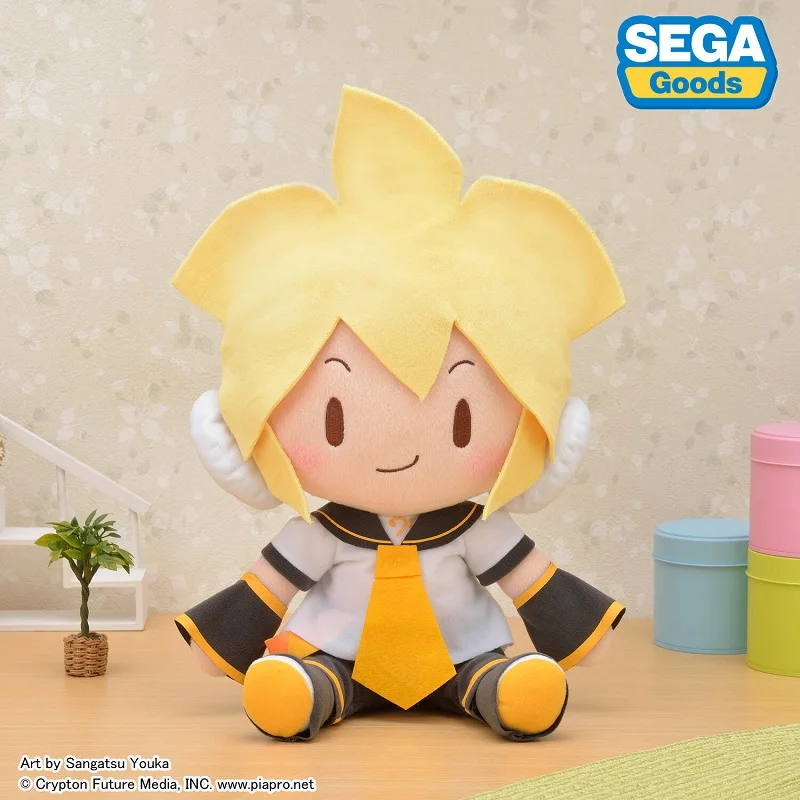 Juguetes de peluche de Anime SEGA Original Hatsune Miku, Kawaii, Vocaloid, Kagamine Len, Kagamine Rin, 34-38Cm, regalos de colecci&oacute;n-1