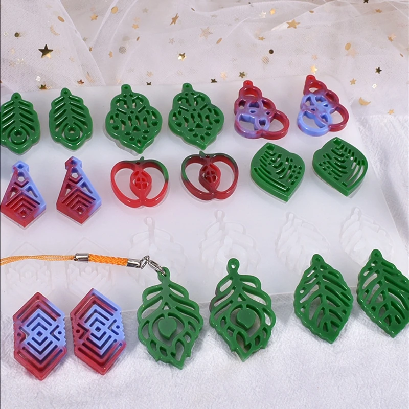 

Resin Molds Are Suitable for Jewelry Silicone Resin Jewelry Molds Including Earrings Pendants Bracelets Necklaces Molds
