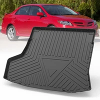 new tpe car trunk mats for toyota corolla 2010 2021 rubber cargo liner laser measured waterproof protective pads