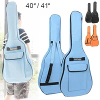 40 41 inch portable oxford fabric guitar case gig bag double straps padded 5mm cotton soft waterproof backpack carry case